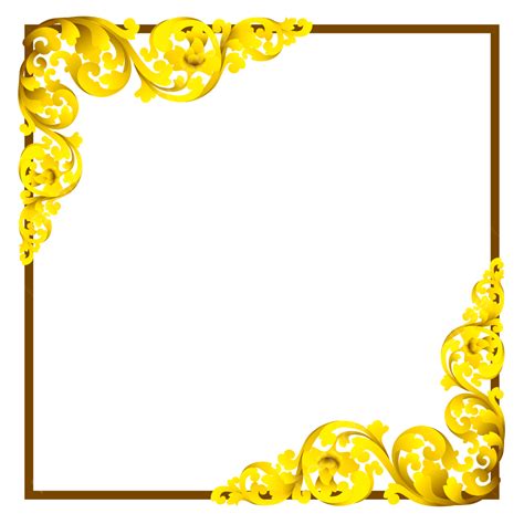 Gold Border Design Vector Hd Png Images Balinese Orna