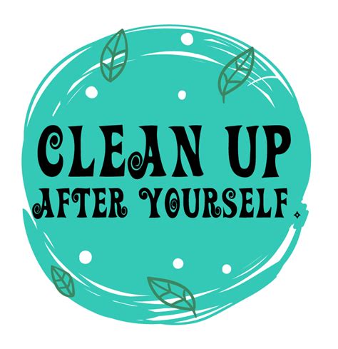 Clean Up After Yourself Clipart