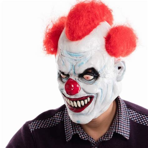 2018 New Joker Clown Costume Mask Creepy Evil Scary