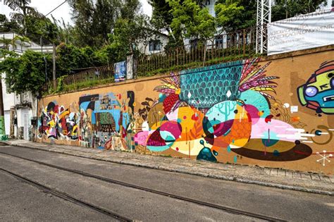 Graffiti Street Art Murals Line The Streets And Back Alleys Of Rio De