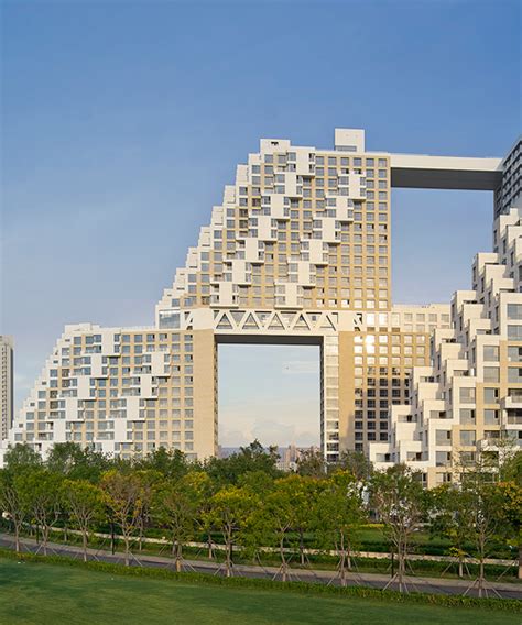 golden dream bay the stacked towers of moshe safdie are erected in china