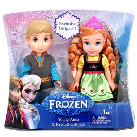 Disney Frozen Yong Anna And Kristoff Doll Set
