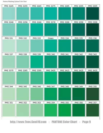 Pin By Тыковка On палитра Pantone Color Chart Green Color Names