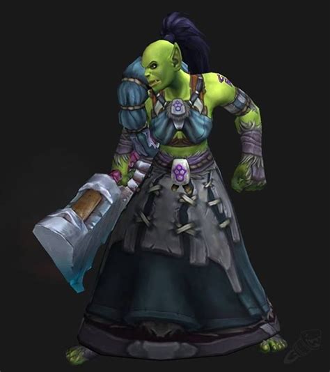 wod female orc updated model warlords of draenor female orc world of warcraft