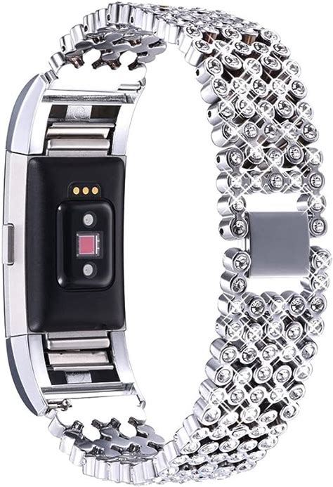 Bandmax Für Fitbit Charge 2 Zinklegierung Metall Armband Mit Einlege