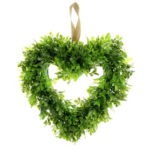 4×4, 5.0, 6.0, 7.0, and 8.0 inch. Boxwood Heart Wreath by Ashland® | Heart wreath, Boxwood ...