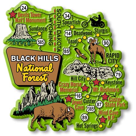 Black Hills National Park Map
