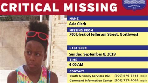 Police Missing 12 Year Old Girl Last Seen In Northwest Dc Found Safe