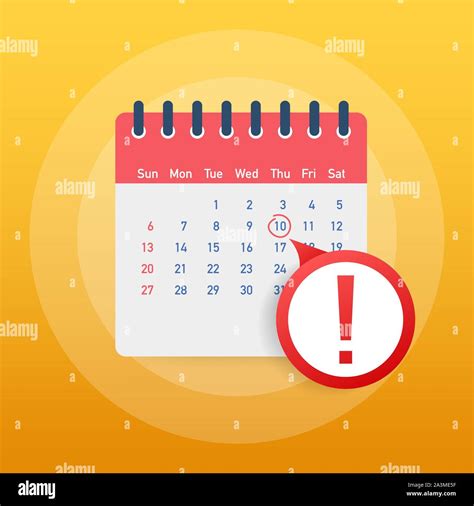 Calendar Deadline Or Event Reminder Notification Schedule Appointment