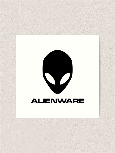 Alienware Dell Gaming Logo Black Art Print For Sale By Emiradam