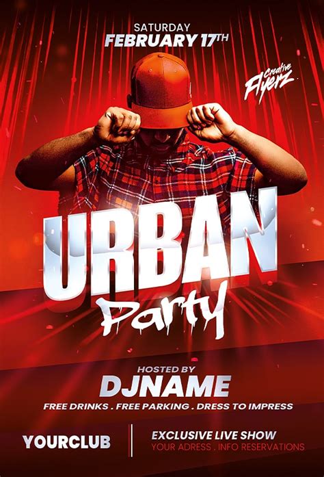 Urban Party Flyer Template To Download Creative Flyers