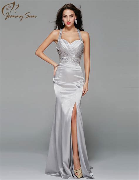 Jeanny Sun Evening Dresses With Beading Sweetheart Sexy Satin Formal