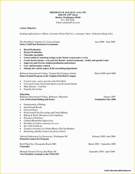 Chef Resume Template Free Of Chef Resume Template Free Resume Resume