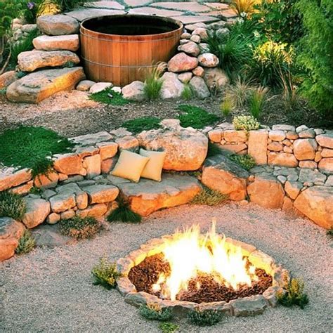 Rocks For Fire Pit 15 Stone Fire Pits To Spark Ideas Make A Loop On