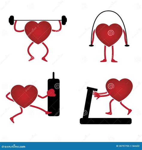 Heart In A Gym Stock Vector Illustration Of Athlete 30797755