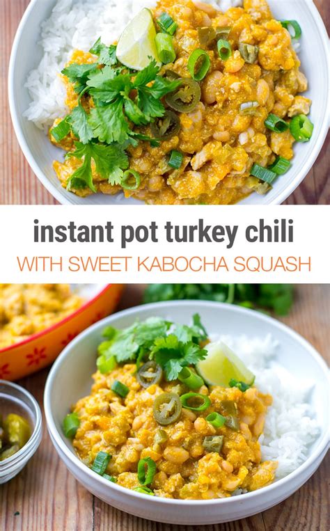 After 15 or 25 minutes your meat is ready. Instant Pot Turkey Chili With Sweet Kabocha Squash ...