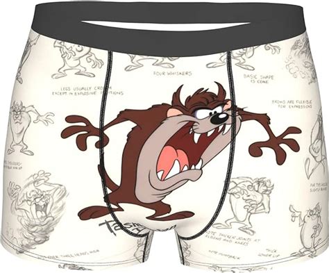 tasmanian devil taz men s boxer briefs comfortable breathable underwear stretch shorts at amazon