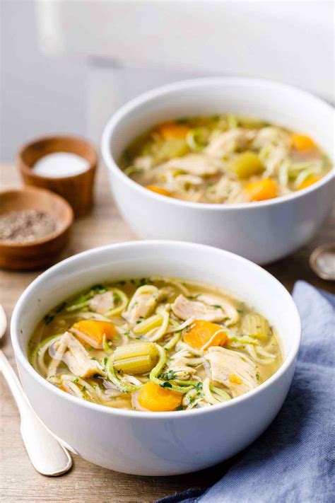 Made with both chicken and beef bones, learn how to make this super versatile instant pot bone broth and enjoy all the amazing health benefits of traditional bone broth in a fraction of the time. Low Carb Instant Pot Bone Broth Chicken Soup with Zucchini ...