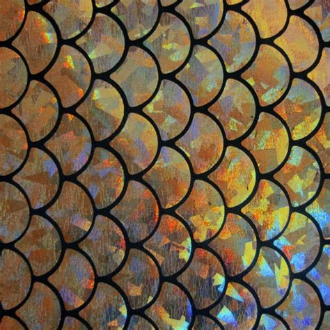 Big Fish Scale Gold 58 Inches Wide Fabric By The Yard