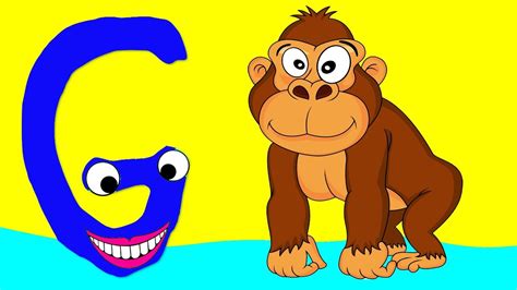 Learn The Alphabet Animals Letter G Gorilla Youtube