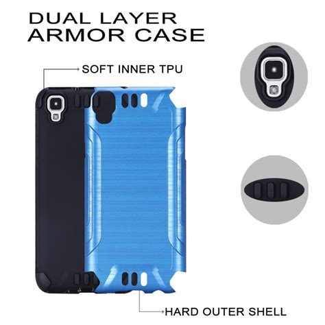 Lg Tribute Hd Case Lg X Style Case By Insten Dual Layer Shock