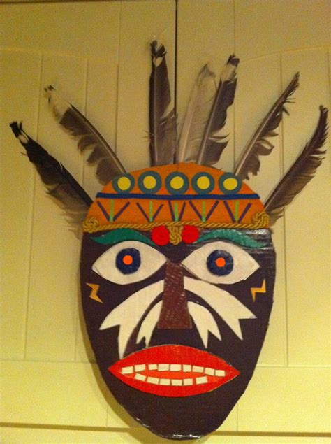 Ellen S Art And Craft Recycled African Mask