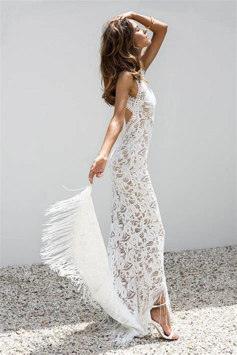 17 Beautiful Bohemian Wedding Dresses Wedding Dress Trends Grace