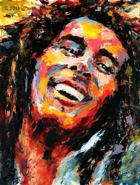 Bob Marley Original Oil Painting — Derek Russell