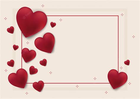 Fondo De San Valentín Y Corazón De Amor Vector Premium