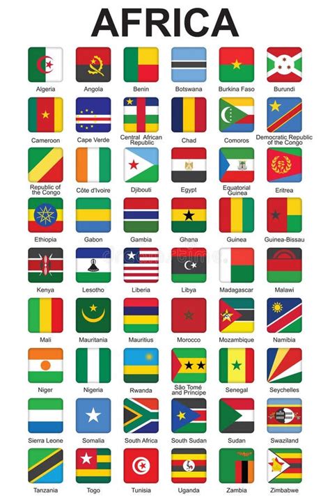 African Country Flags With Names