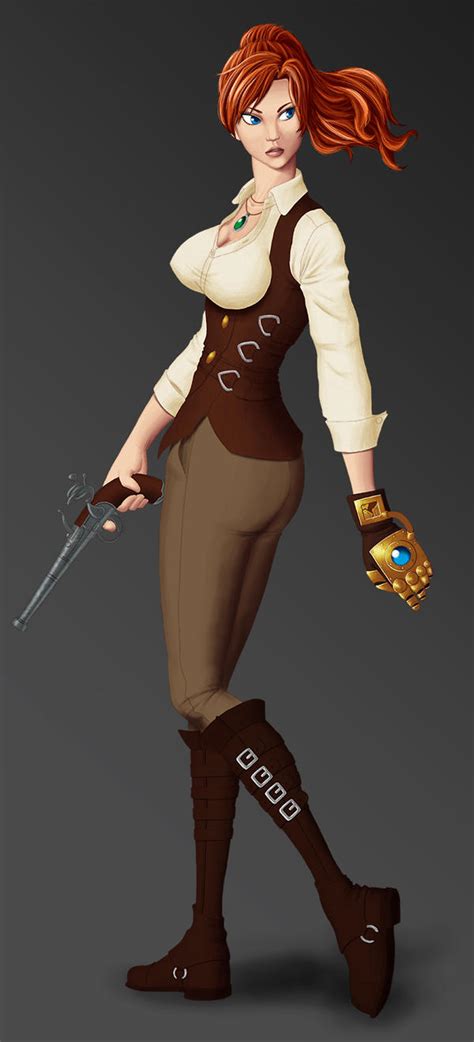 Concept Character Steampunk Girl By Exaelart On Deviantart
