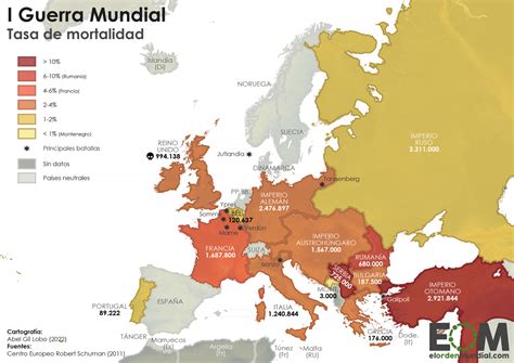 La Mortalidad En Europa Durante La Primera Guerra Mundial Mapas De El