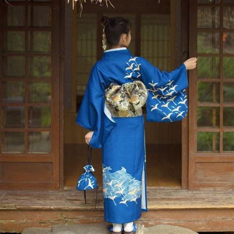 Royal Blue Kimono Japan Avenue