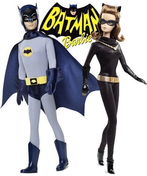 Batman Ken Doll E Catwoman Barbie Doll Na Série Clássica Dos Anos 60