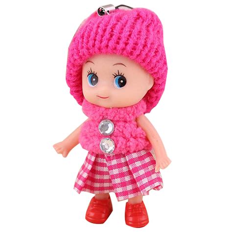 Fashion Kids Toys Interactive Soft Baby Dolls Toy Mini Doll Pendant For