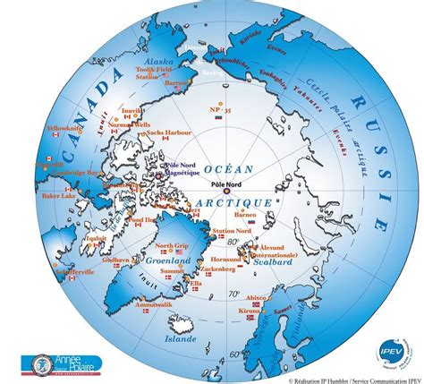 Larctique Arctique Carte Geographique Cartographie