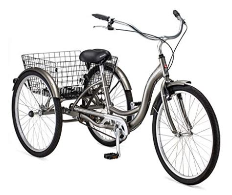 Schwinn Meridian Adult Tricycle With 26 Inch Wheels In Dark Silver