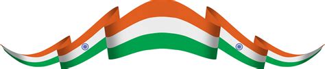 India Flag Ribbon Banner 10259711 Png