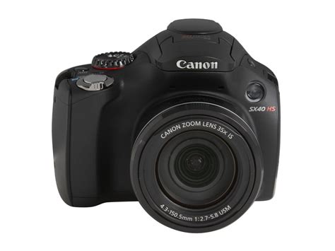 Canon Powershot Sx40 Hs Black 121 Mp 24mm Wide Angle Digital Camera