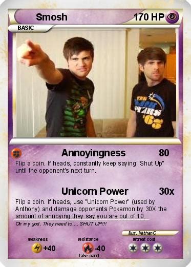 Pokémon Smosh 188 188 Annoyingness My Pokemon Card