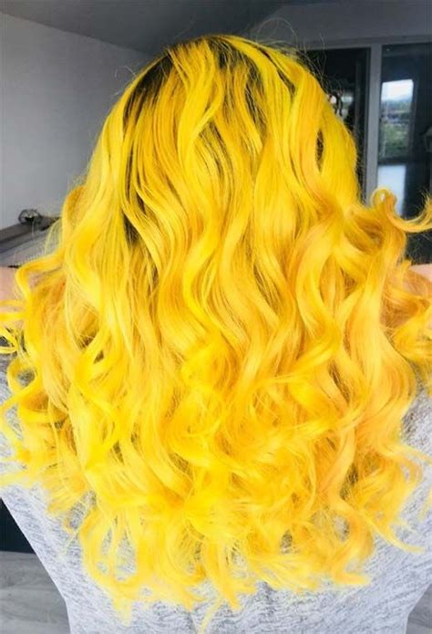 61 Sunshine Yellow Hair Color Shades To Liven Up Your Look Glowsly