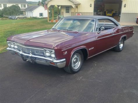 Chevrolet Impala Hardtop Coupe 1966 Madeira Maroon For Sale