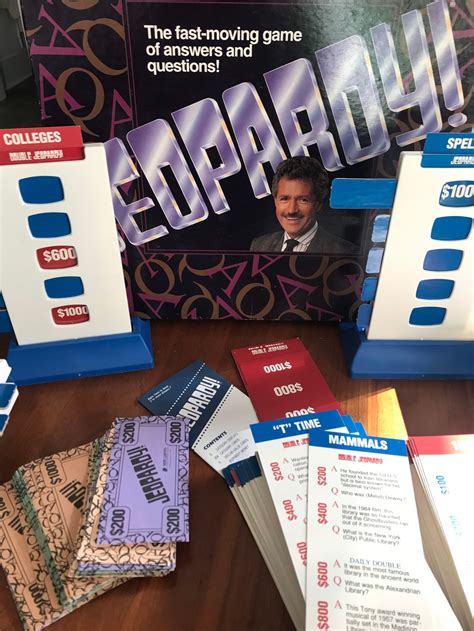 Vintage 1992 Jeopardy Board Game Box Game Rip Alex Trebek Etsy
