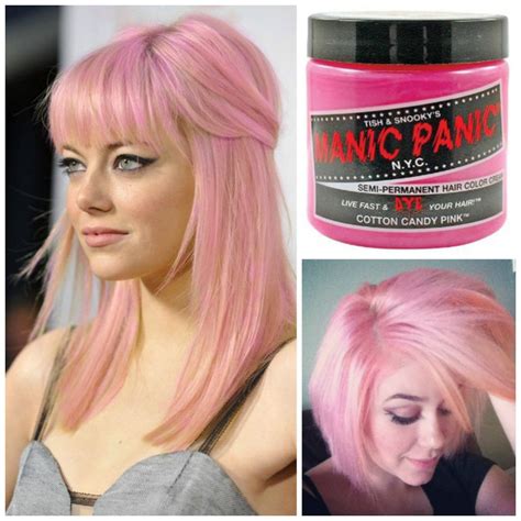 manic panic glow in the dark semi permanent hair color in cotton candy gogetglam temporary