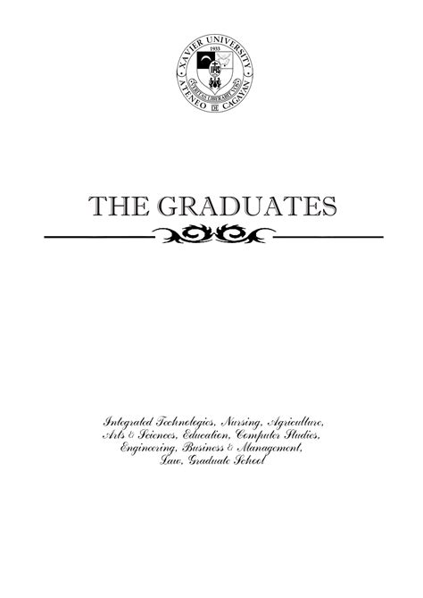 Xavier University - Declaration of Xavier Ateneo Graduates 2020