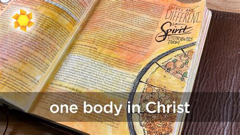 Bible Journaling One Body In Christ Youtube