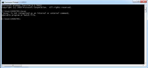 Javac Is Not Recognized As An Internal Or External Command Operable Program Or Batch File