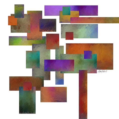 Abstract Art Squares Collage Two Digital Art By Ann Powell