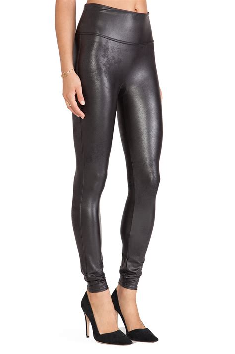 Spanx Black Leather Leggings