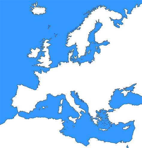 Карта европы для маппинга с реками 98 фото